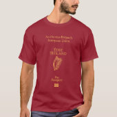 Ireland passport cover tシャツ (正面)