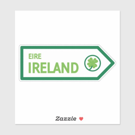 Ireland Road Sign シール (シート)