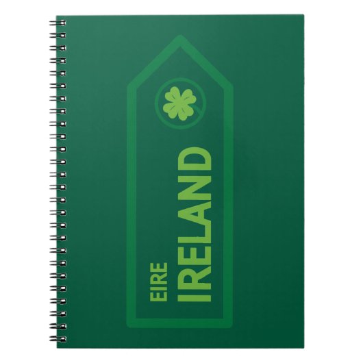 Ireland Road Sign ノートブック (正面)