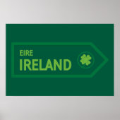 Ireland Road Sign ポスター (正面)