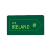 Ireland Road Sign ラベル (正面)