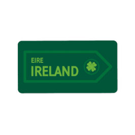 Ireland Road Sign ラベル