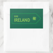 Ireland Road Sign 長方形シール (バッグ)