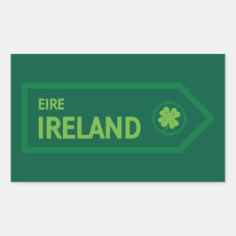 Ireland Road Sign 長方形シール