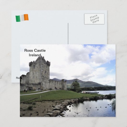 Ireland, Ross Castle, Killarney, Kerry (A) ポストカード (正面/裏面)