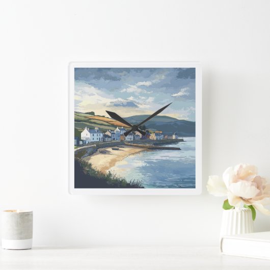 Ireland Scenic Clock スクエア壁時計 (ホーム)