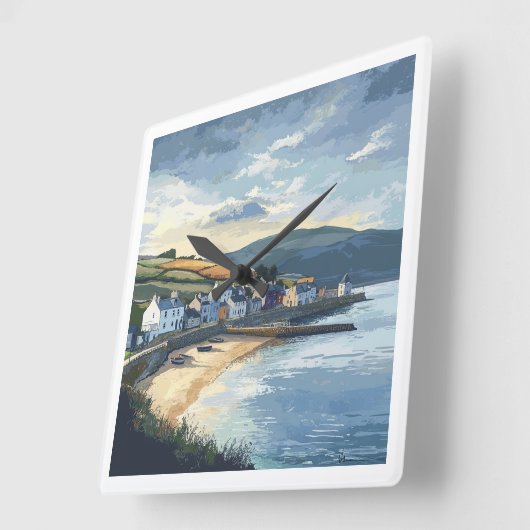 Ireland Scenic Clock スクエア壁時計 (傾斜)