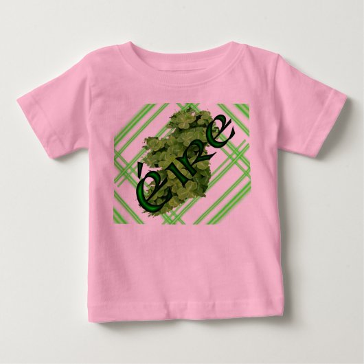 Ireland ShamrockのストライプKenneth Yoncich氏 ベビーTシャツ (正面)