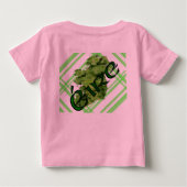 Ireland ShamrockのストライプKenneth Yoncich氏 ベビーTシャツ (裏面)