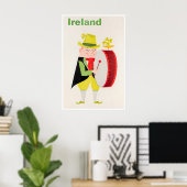 Ireland Travel Poster Irish Art Print ポスター (ホームオフィス)