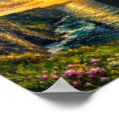 Ireland: Vibrant Sunset Cliffs Moher Art Souvenir ポスター (角)