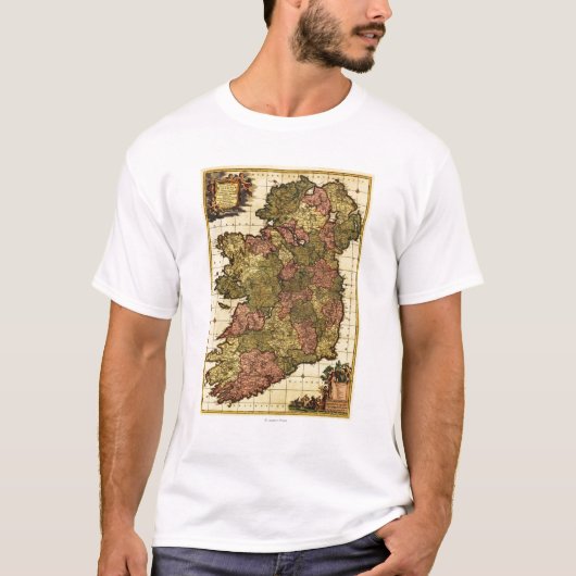 IrelandPanoramic MapIreland Tシャツ (正面)