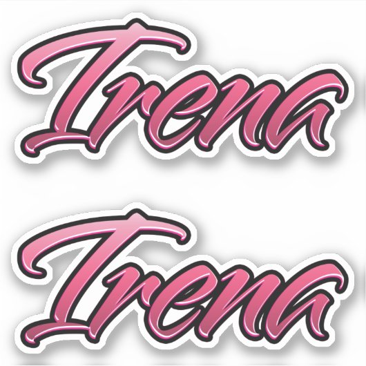 Irena faded pink Aufkleber Sticker Stickerset シール (正面)
