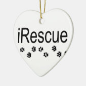 iRescue犬のオーナメント セラミックオーナメント (左)
