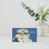 iRetired名刺の花の退職のギフト 名刺 (スタンド正面)