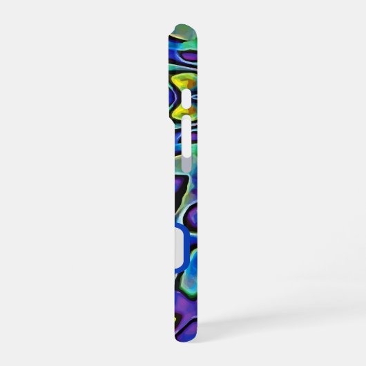 Iridescent Abalone Sea Shell  iPhoneケース (左側面)