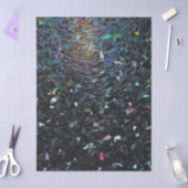 Iridescent Abstract Stained Glass Pattern 薄葉紙 (クラフト)