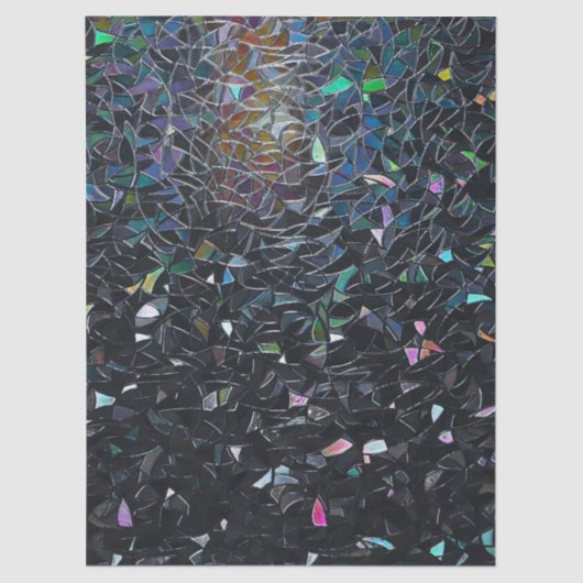 Iridescent Abstract Stained Glass Pattern 薄葉紙 (正面)