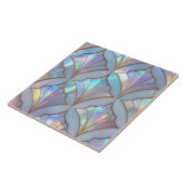Iridescent Art Deco Stained Glass ID1177 タイル (側面)