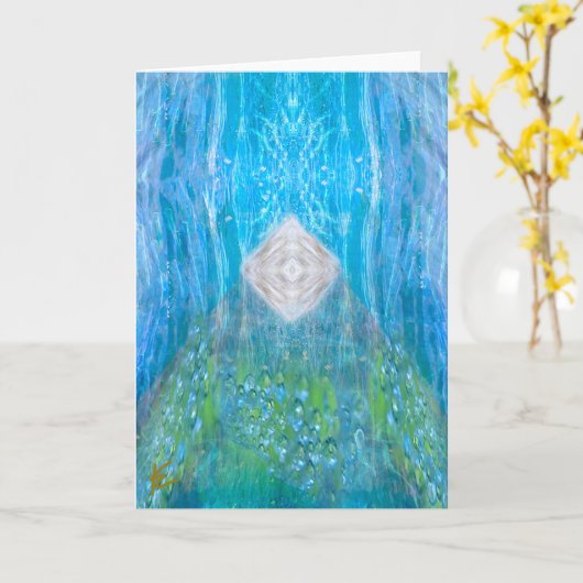 Iridescent, Astral, Cosmic Chakra カード (黄色い花)