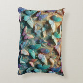 Iridescent Butterfly Garden アクセントクッション (裏面(縦))