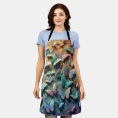 Iridescent Butterfly Garden エプロン (着用した状態)