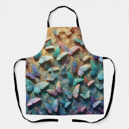 Iridescent Butterfly Garden エプロン
