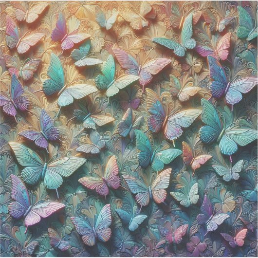 Iridescent Butterfly Garden シール (正面)