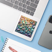 Iridescent Butterfly Garden シール (ノートパソコンとiPhone)