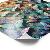 Iridescent Butterfly Garden フォトプリント (角)