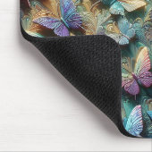 Iridescent Butterfly Garden Mousepad マウスパッド (コーナー)