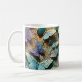 Iridescent Butterfly Garden Mug コーヒーマグカップ (左)