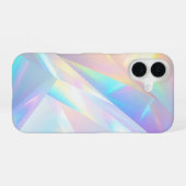 Iridescent Crystal Prism Holographic Design iPhone 16ケース (裏面横)