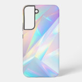 Iridescent Crystal Prism Holographic Design Samsung Galaxyケース (裏面)