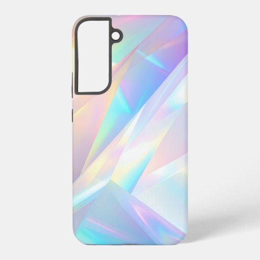 Iridescent Crystal Prism Holographic Design Samsung Galaxyケース (裏面)