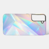 Iridescent Crystal Prism Holographic Design Samsung Galaxyケース (裏面横)