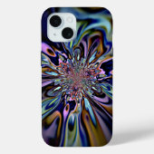 Iridescent Energy Flow Fractal Art Case-Mate iPhoneケース (裏面)