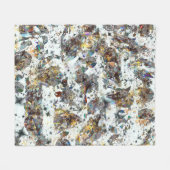 Iridescent Gemstone Sparkle Fleece Blanket フリースブランケット (正面(横))