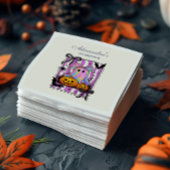 Iridescent Ghost Coquette Bow Spooky One スタンダードカクテルナプキン