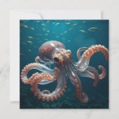 Iridescent Glass Octopus Art | Deep Sea Fantasy   (正面)