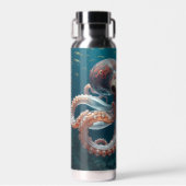 Iridescent Glass Octopus Art | Deep Sea Fantasy   ウォーターボトル (正面)
