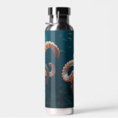 Iridescent Glass Octopus Art | Deep Sea Fantasy   ウォーターボトル (右面)