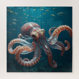 Iridescent Glass Octopus Art | Deep Sea Fantasy   ジグソーパズル