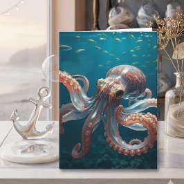 Iridescent Glass Octopus Art | Grandpa's Birthday カード