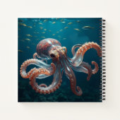Iridescent Glass Octopus Art | Personalized ノートブック (裏面)