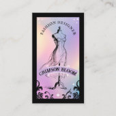 Iridescent Holographic Beauty Couture Fashion  名刺 (正面)