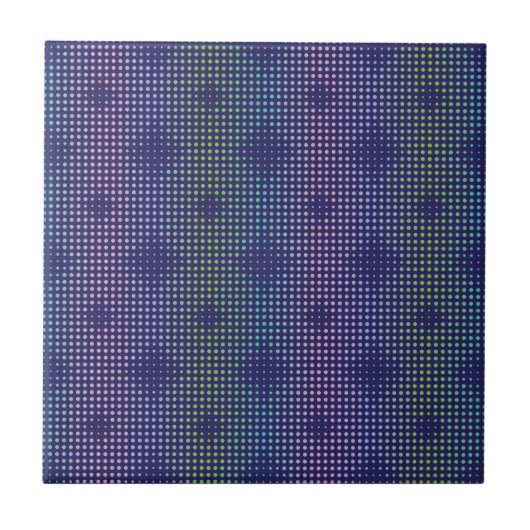 Iridescent Holographic Dots Pattern タイル (正面)