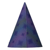 Iridescent Holographic Dots Pattern パーティーハット (裏面)