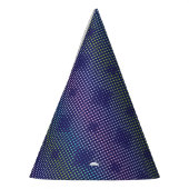 Iridescent Holographic Dots Pattern パーティーハット (左)