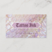 Iridescent Holographic Snake Scale Gothic Tattoo 名刺 (正面)